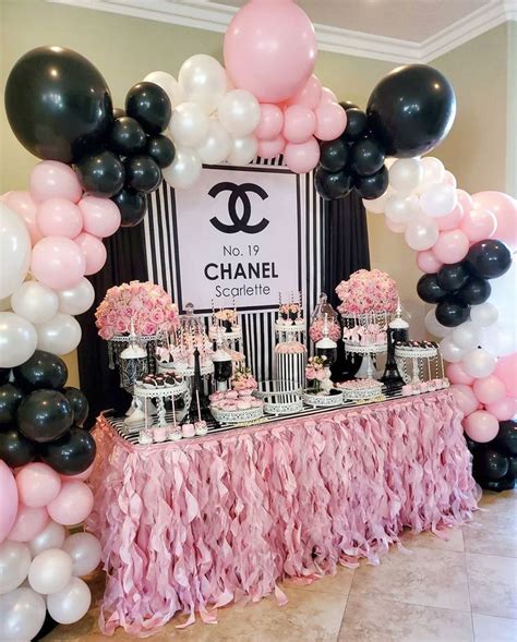 chanel theme birthday party